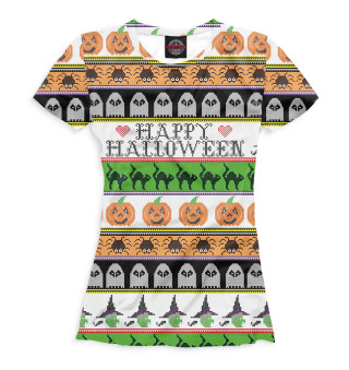 Женская футболка Happy halloween