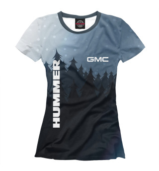 Женская футболка Hummer - Зимний