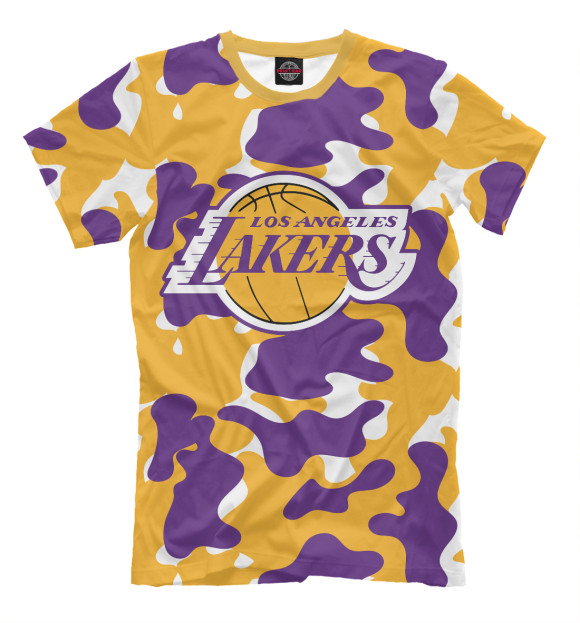 Мужская футболка с изображением LA Lakers / Лейкерс цвета Белый