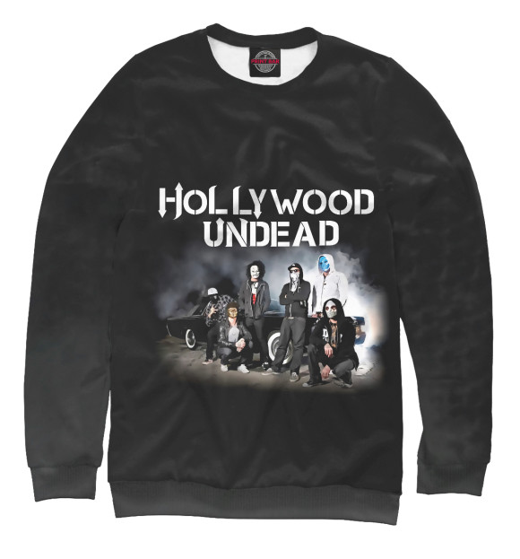Свитшот для мальчиков с изображением Hollywood Undead цвета Белый