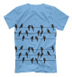 Мужская футболка Птицы на проводах
