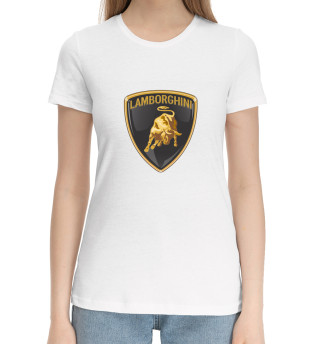 Хлопковая футболка для девочек Lamborghini