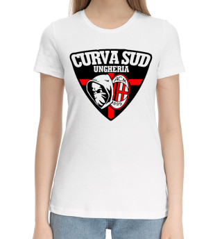 Хлопковая футболка для девочек AC Milan