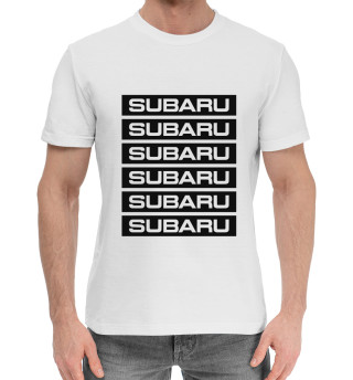 Мужская хлопковая футболка SUBARU