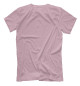 Мужская футболка Милая крольчиха (розовый фон)