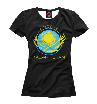 Женская футболка Сделано в Казахстане