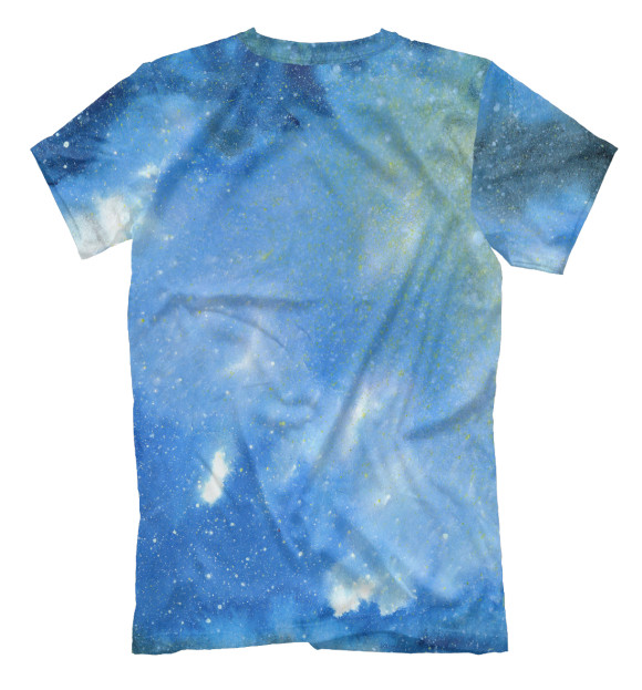 Мужская футболка с изображением Звездное небо цвета Белый