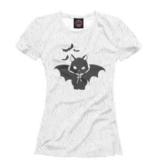Женская футболка Vampire  cat