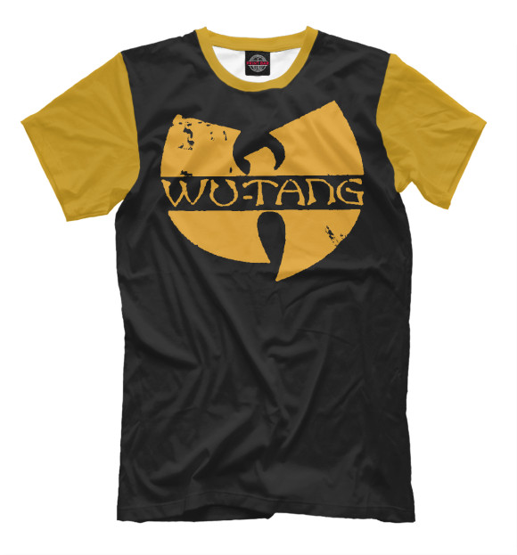 Мужская футболка с изображением Wu-Tang Clan (yellow) цвета Белый
