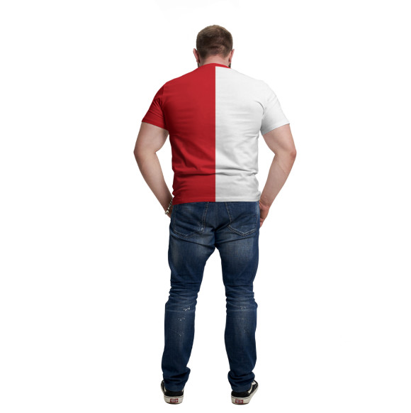 Мужская футболка с изображением Russia цвета Белый