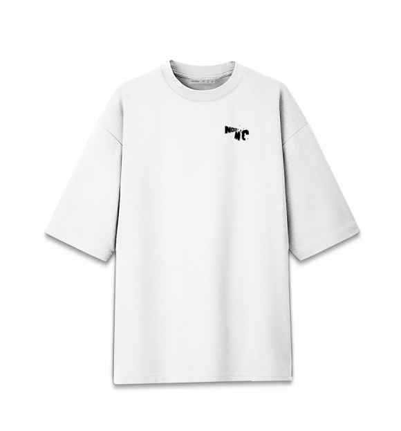 Женская футболка оверсайз с изображением Noize MC цвета Белый