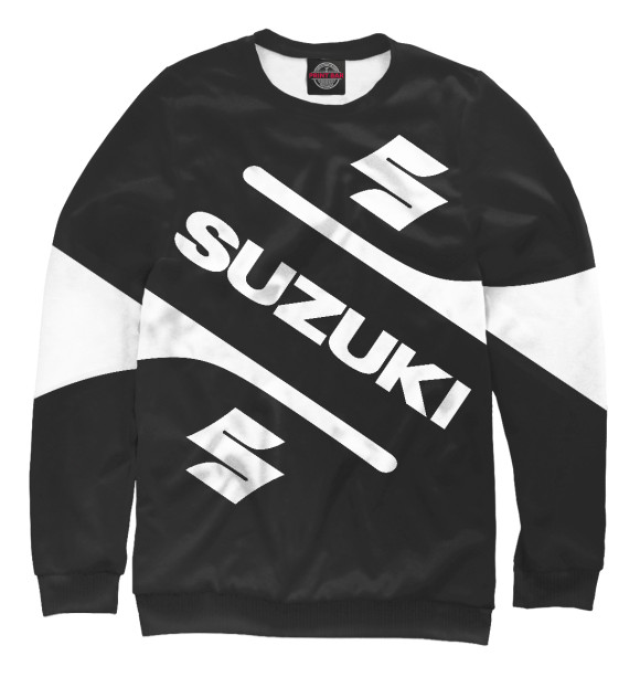 Свитшот для мальчиков с изображением Suzuki цвета Белый