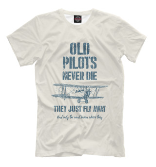 Футболка для мальчиков Старые пилоты не умирают
