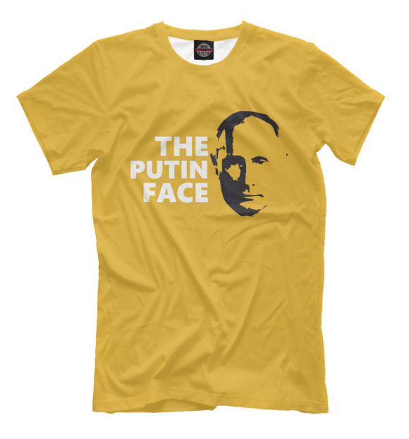 Футболка для мальчиков с изображением Putin Face цвета Белый