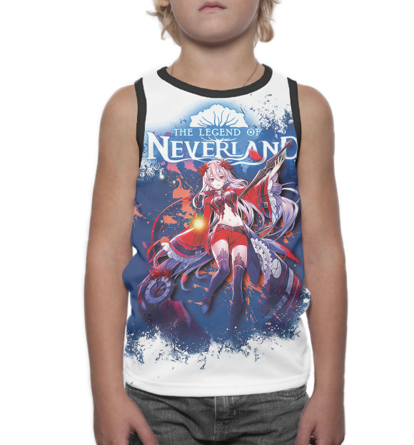 Майка для мальчика с изображением The Legend of Neverland цвета Белый
