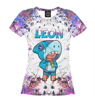 Женская футболка Leon Shark