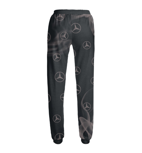 Женские спортивные штаны с изображением Mercedes / Мерседес цвета Белый