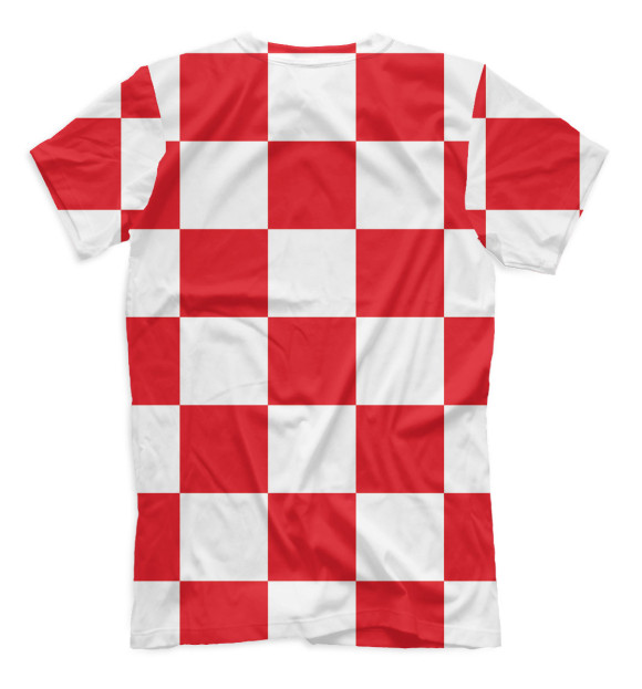 Мужская футболка с изображением Сборная Хорватии цвета Белый