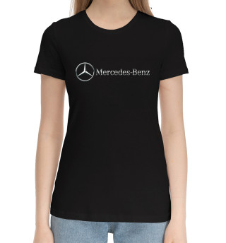 Женская хлопковая футболка Мерседес