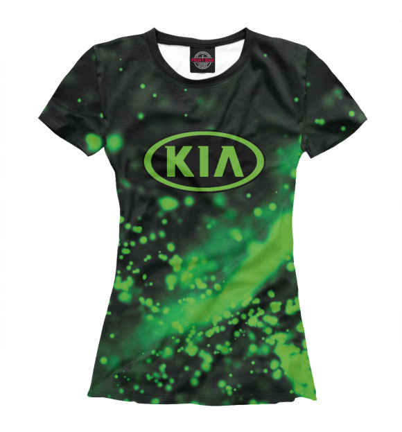 Женская футболка с изображением KIA / Киа цвета Белый
