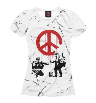 Женская футболка Banksy - Символ Мира