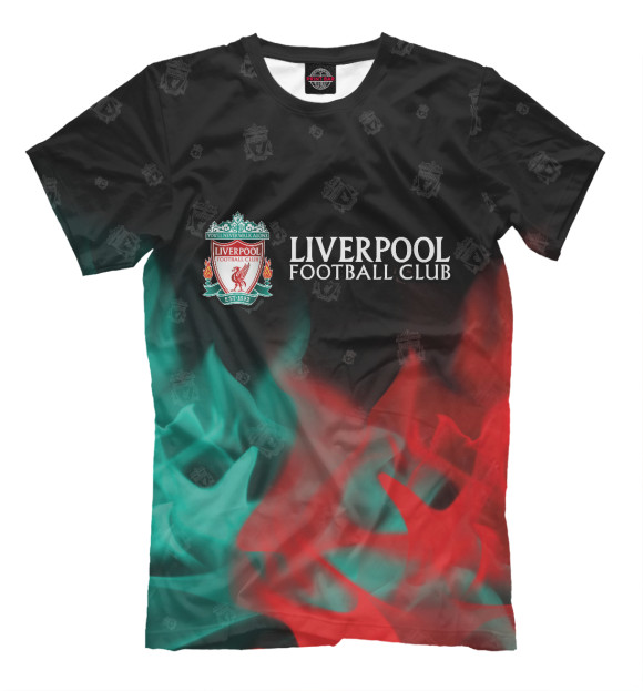 Мужская футболка с изображением Liverpool / Ливерпуль цвета Белый