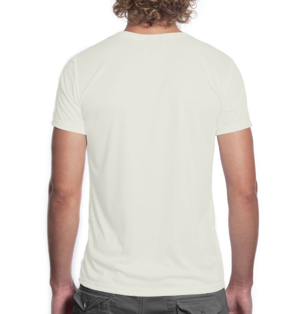 Мужская футболка с изображением Выпьем цвета Белый