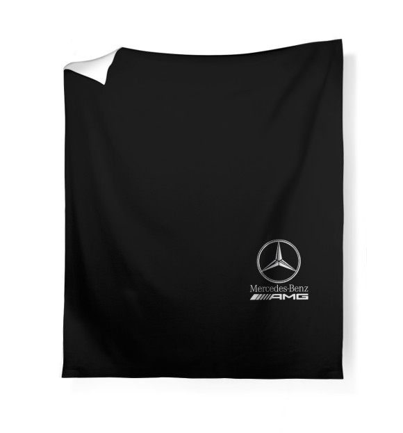 Плед с изображением Mersedes-Benz AMG цвета Белый