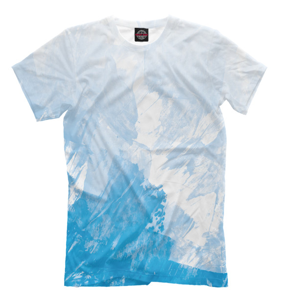 Мужская футболка с изображением BLUE ART цвета Белый