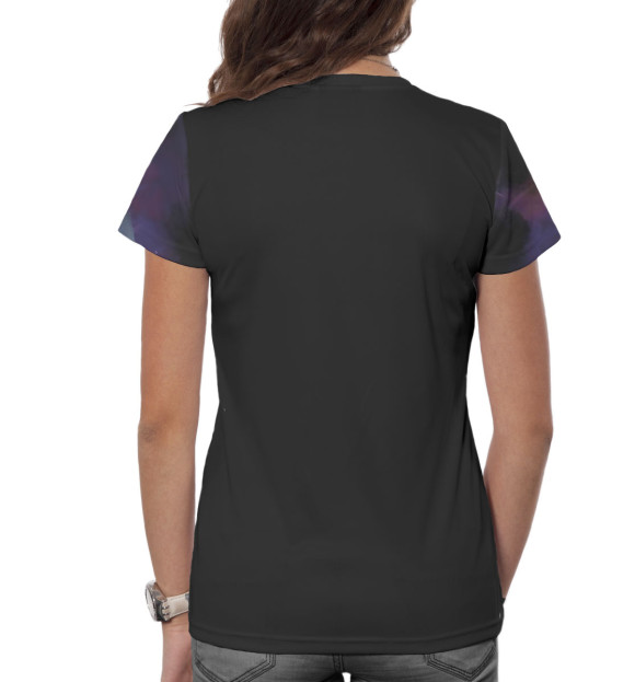 Женская футболка с изображением Nier Automata 2b dark цвета Белый