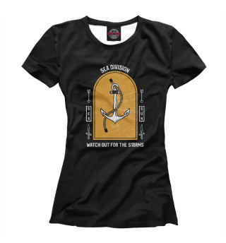 Женская футболка Моряк