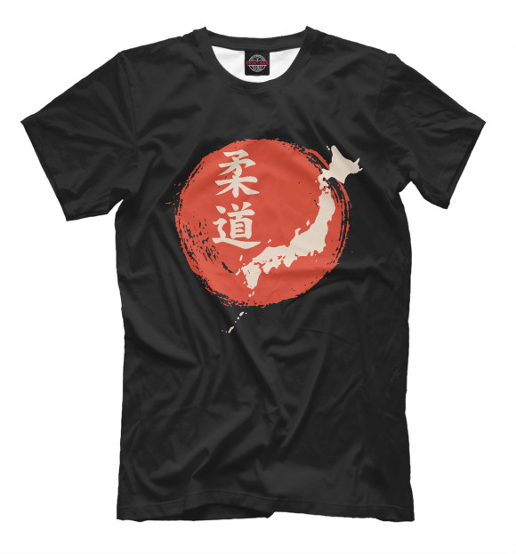 Мужская футболка с изображением Дзюдо - Япония цвета Белый