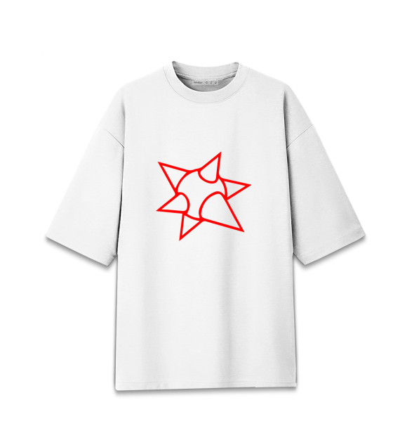 Мужская футболка оверсайз с изображением Моргенштерн цвета Белый