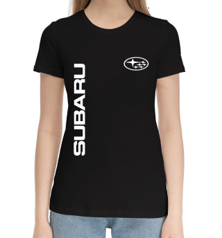 Хлопковая футболка для девочек Subaru