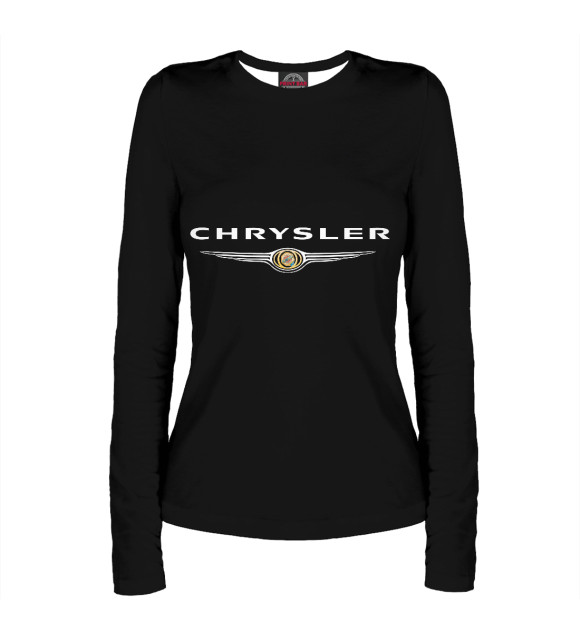 Женский лонгслив с изображением Chrysler цвета Белый