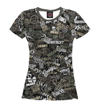 Женская футболка Top Hip Hop камуфляж