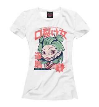 Женская футболка Kuchisake Onna Demon
