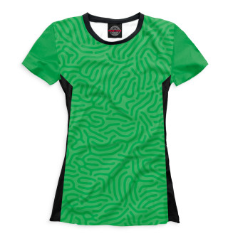 Женская футболка Вратарская зеленая