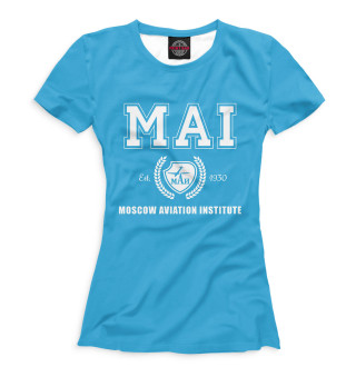 Женская футболка МАИ