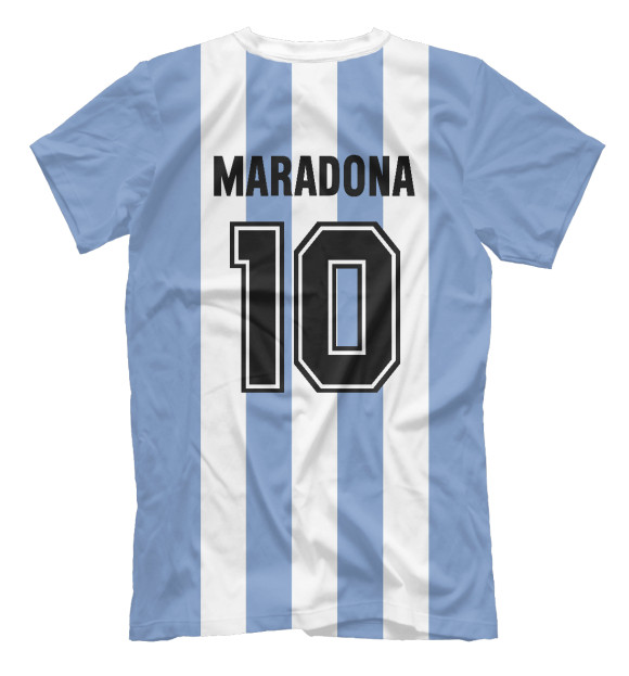 Мужская футболка с изображением Джерси Марадоны цвета Белый