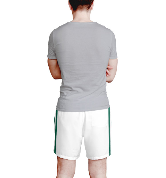 Мужские шорты с изображением Домашняя 2018-2019 цвета Белый