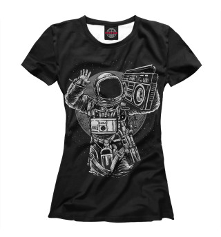 Женская футболка Astronaut retrowave