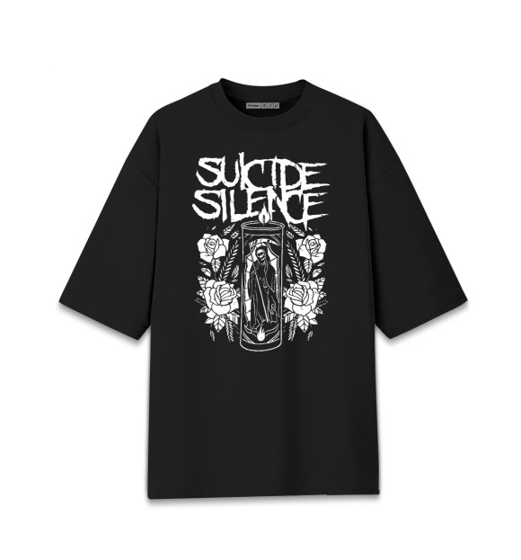 Мужская футболка оверсайз с изображением Suicide Silence цвета Черный