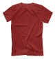 Мужская футболка Маслкар Pontiac Firebird на красном фоне