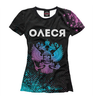 Женская футболка Олеся Россия