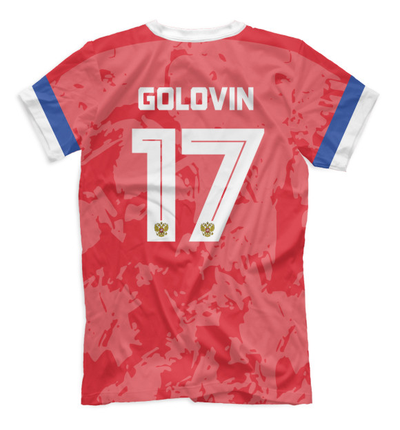 Мужская футболка с изображением Golovin 17 цвета Белый