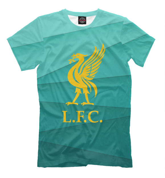Мужская футболка с изображением Liverpool | Ливерпуль цвета Белый