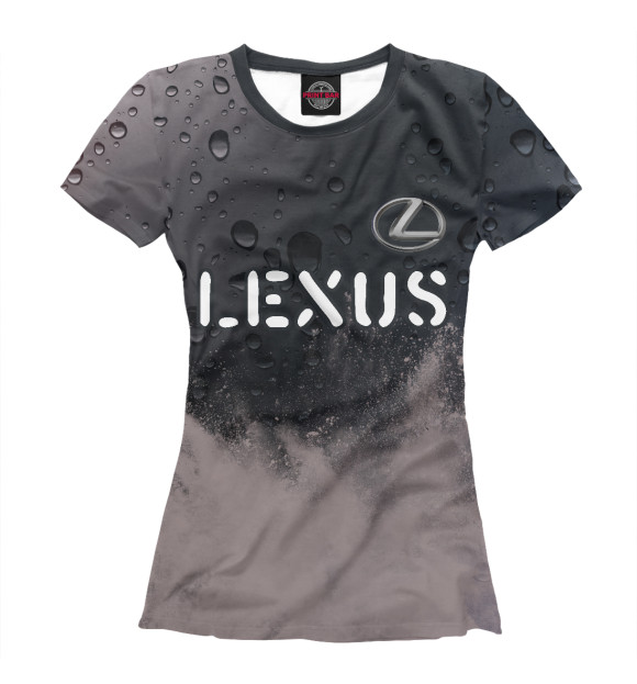 Женская футболка с изображением Lexus | Lexus цвета Белый