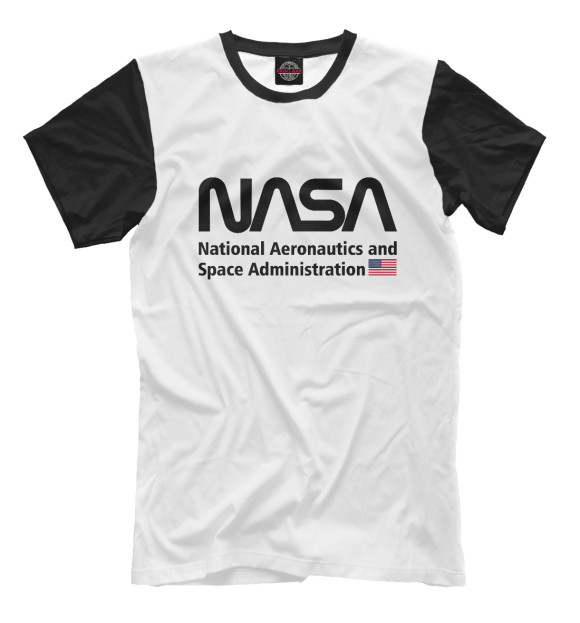 Мужская футболка с изображением NASA цвета Белый
