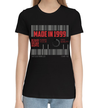 Хлопковая футболка для девочек Made in 1999